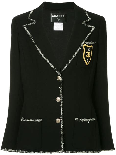 chanel blazer womens|pre owned chanel jackets.